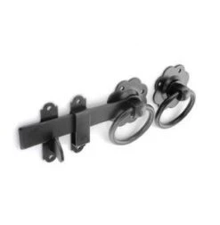 Ring Gate Latch - Black 6”