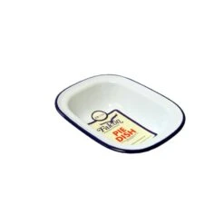 OBLONG PIE DISH - ENAMEL